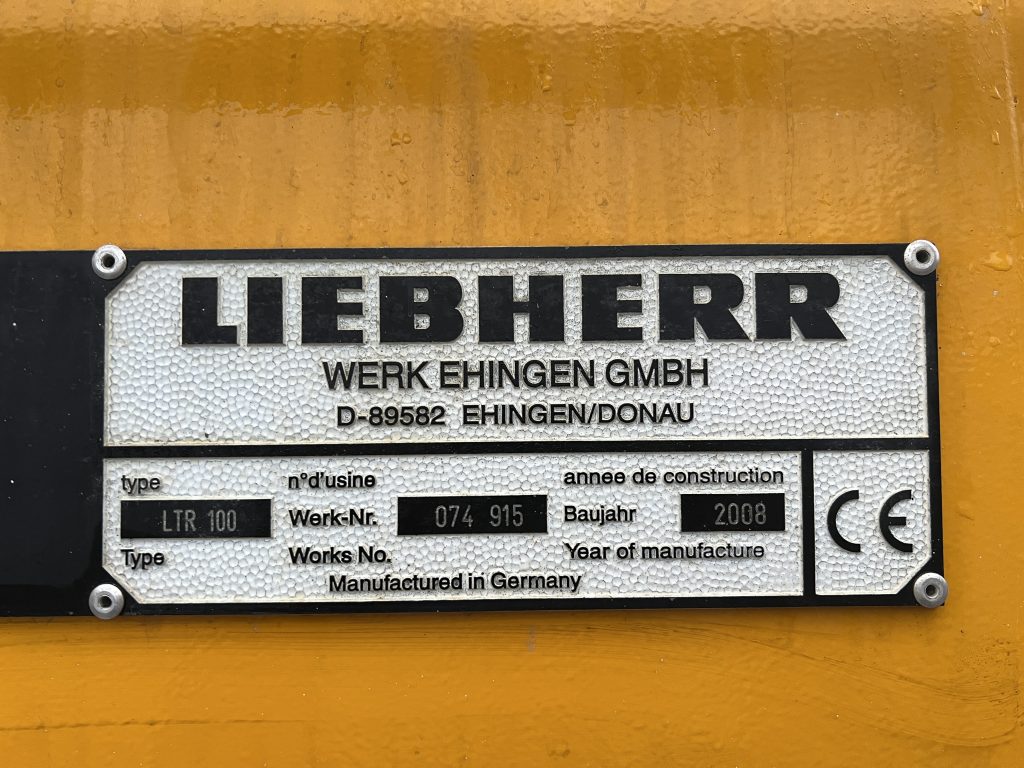 Liebherr Seriennummer Baujahr