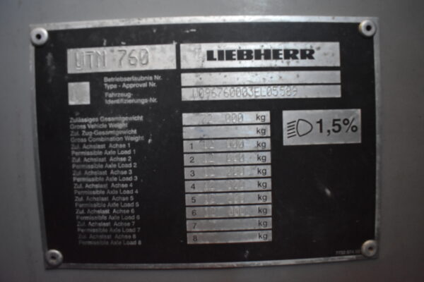Liebherr LTM1250/1 070589 - Image 18